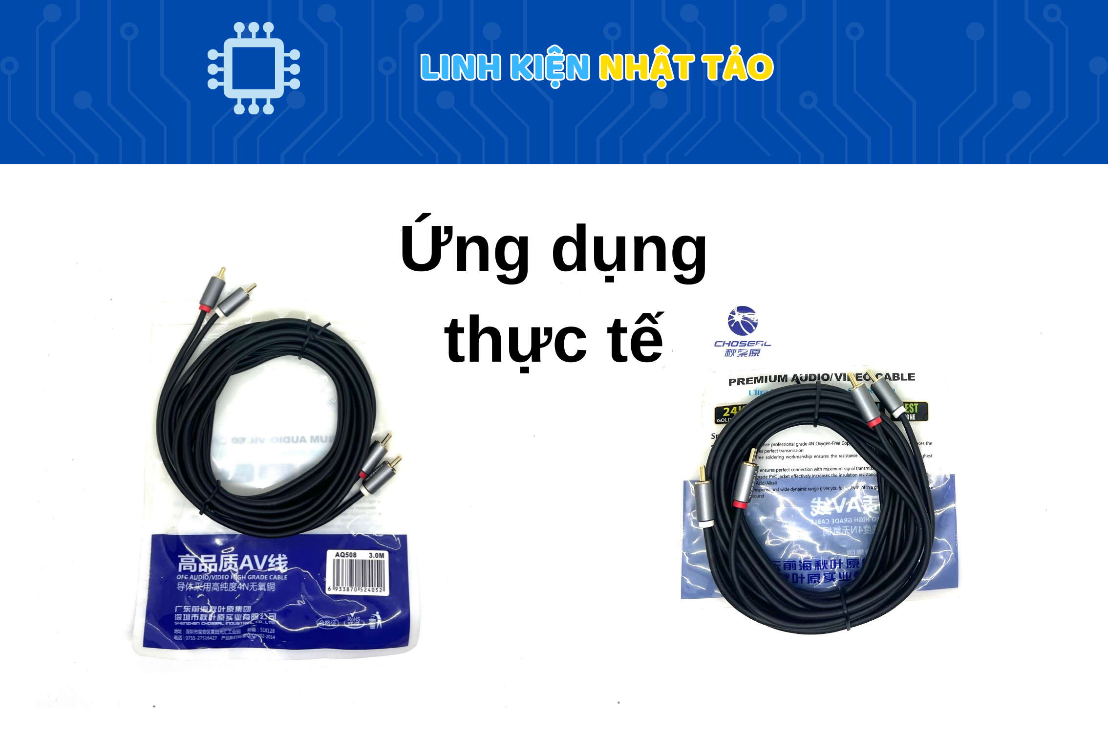 Dây AV 4 Đầu Bịch Q508 3m 03