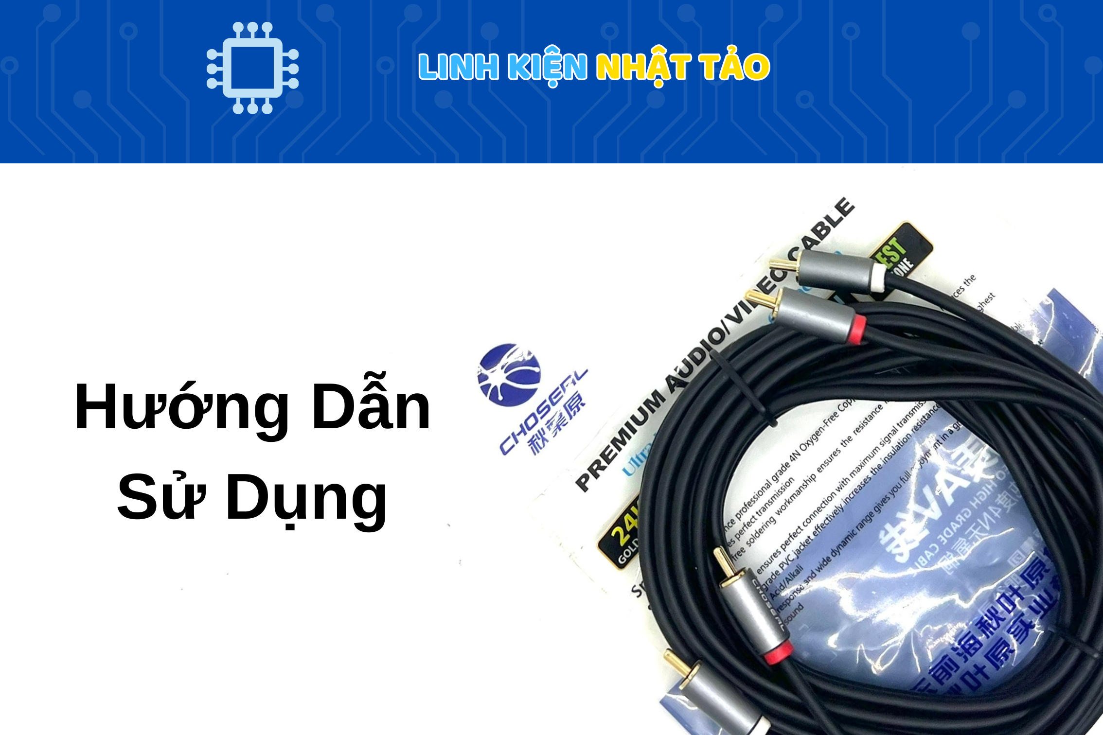 Dây AV 4 Đầu Bịch Q508 3m 05