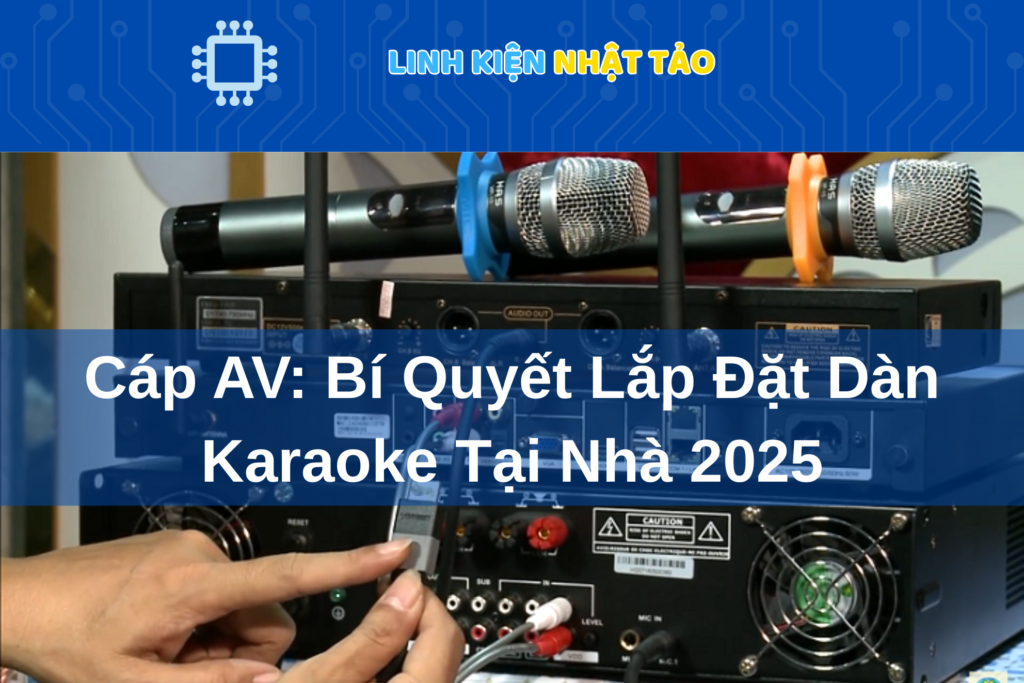 Cáp AV lắp đặt dàn karaoke 01