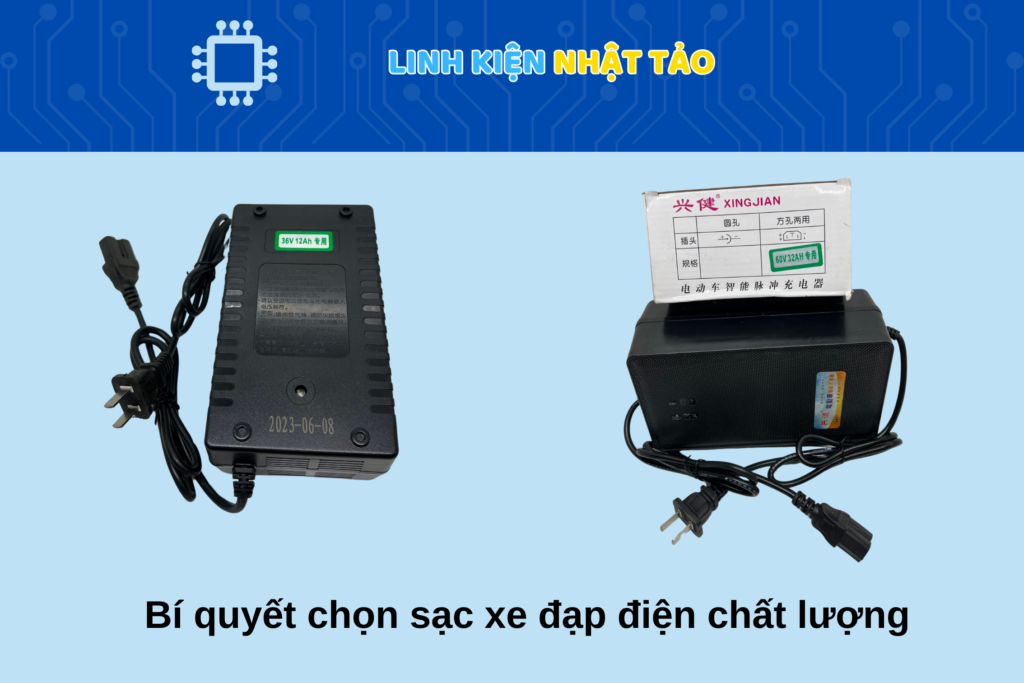 Chọn sạc xe đạp điện chất lượng 01