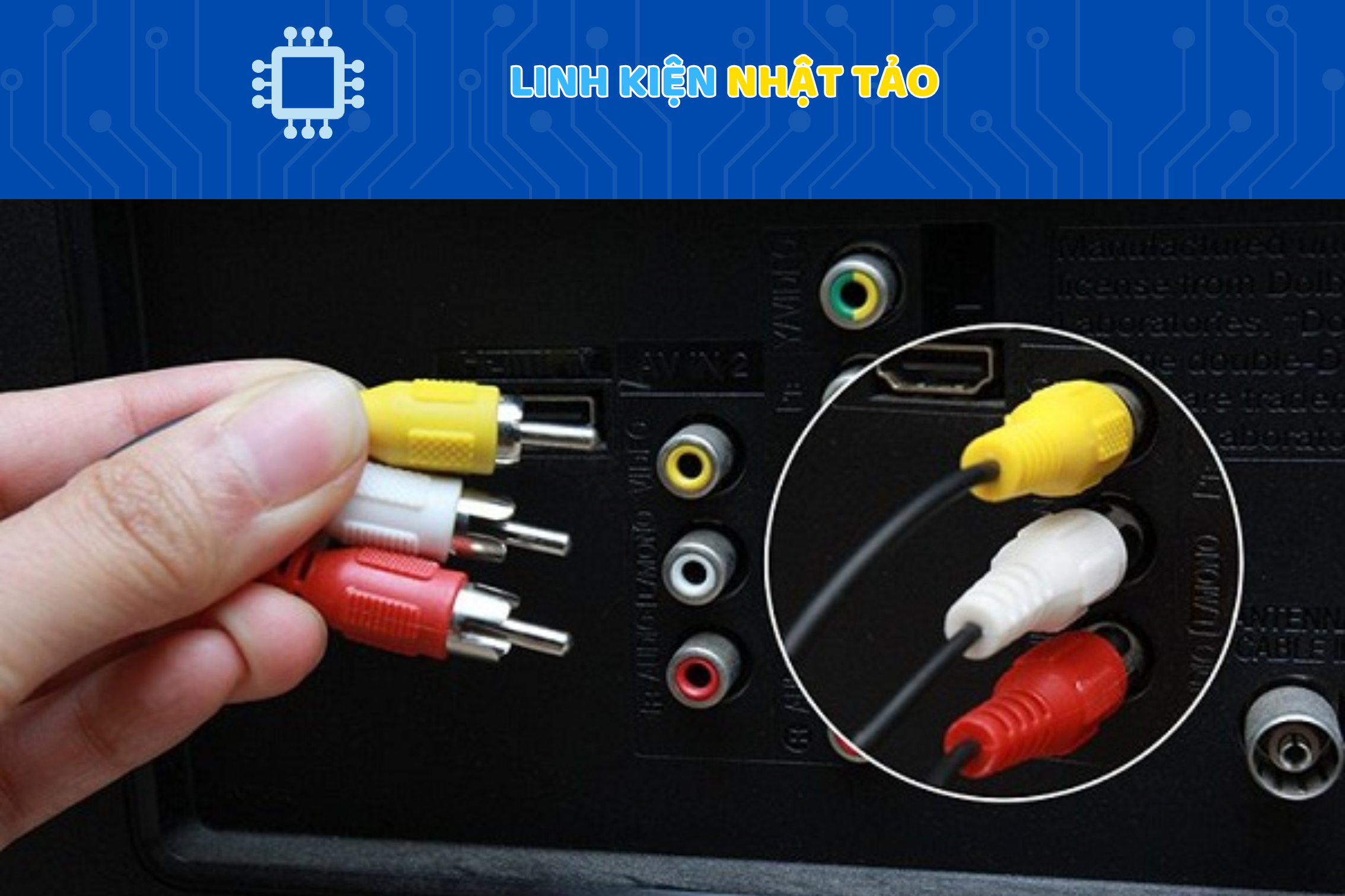 Cổng AV (Audio Video) Trên Ampli 04