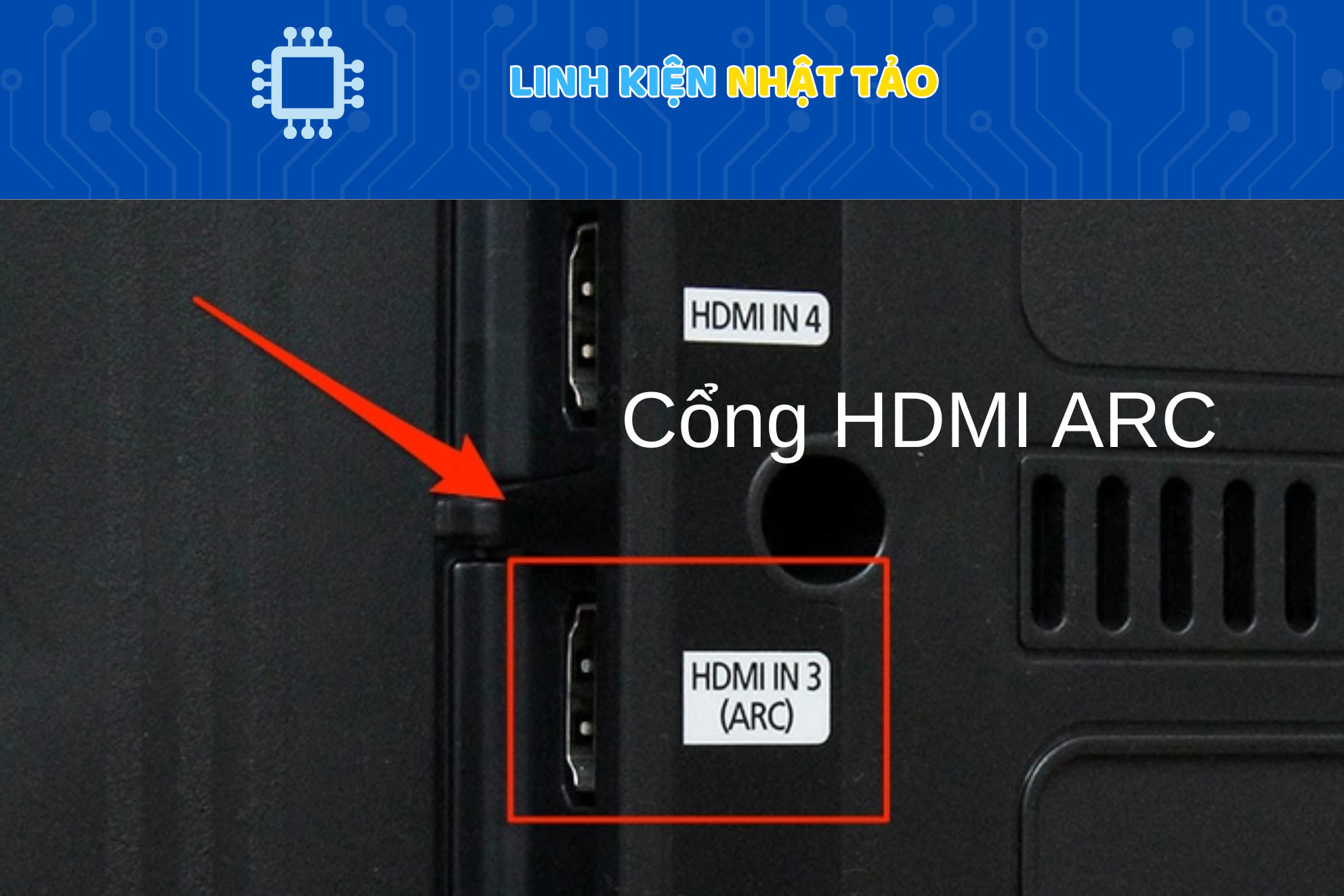 Cổng HDMI ARC kết nối với TV 01