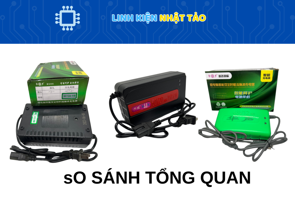 So sánh sạc xe điện 05